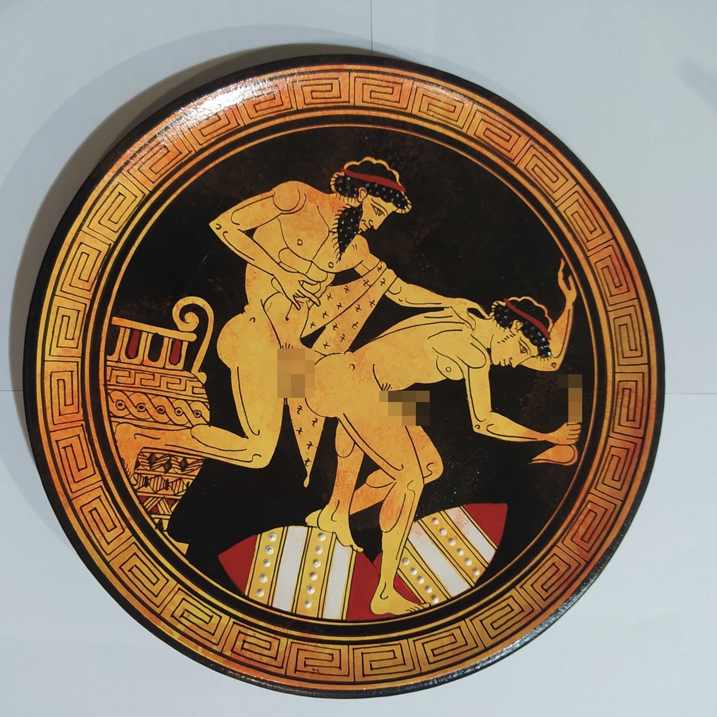 Homoerotic Scene between Two Males - Athens - Continue to share your heart with people even if it has been broken - Handmade in Greece