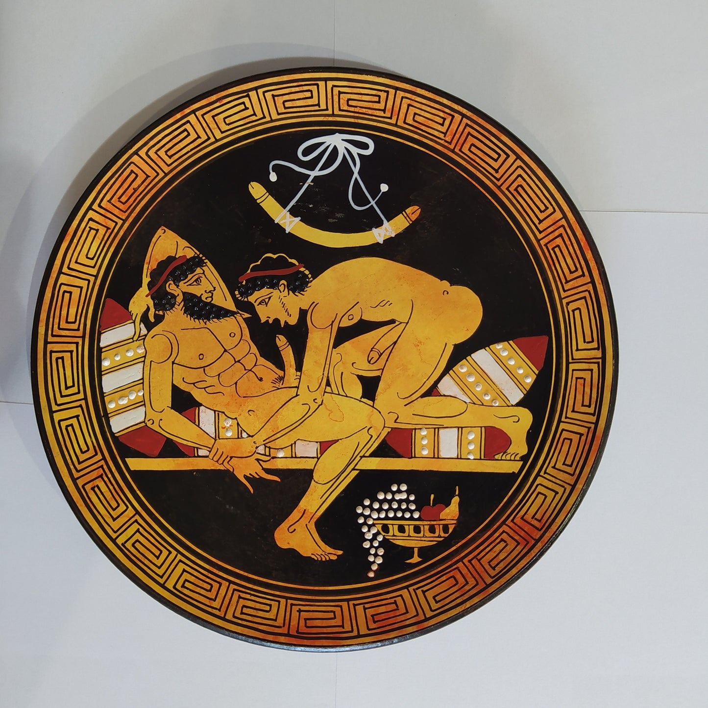 Homoerotic Scene between Two Males - Athens, 450 BC - Passion makes the world go 'round. Love just makes it a safer place - Handmade