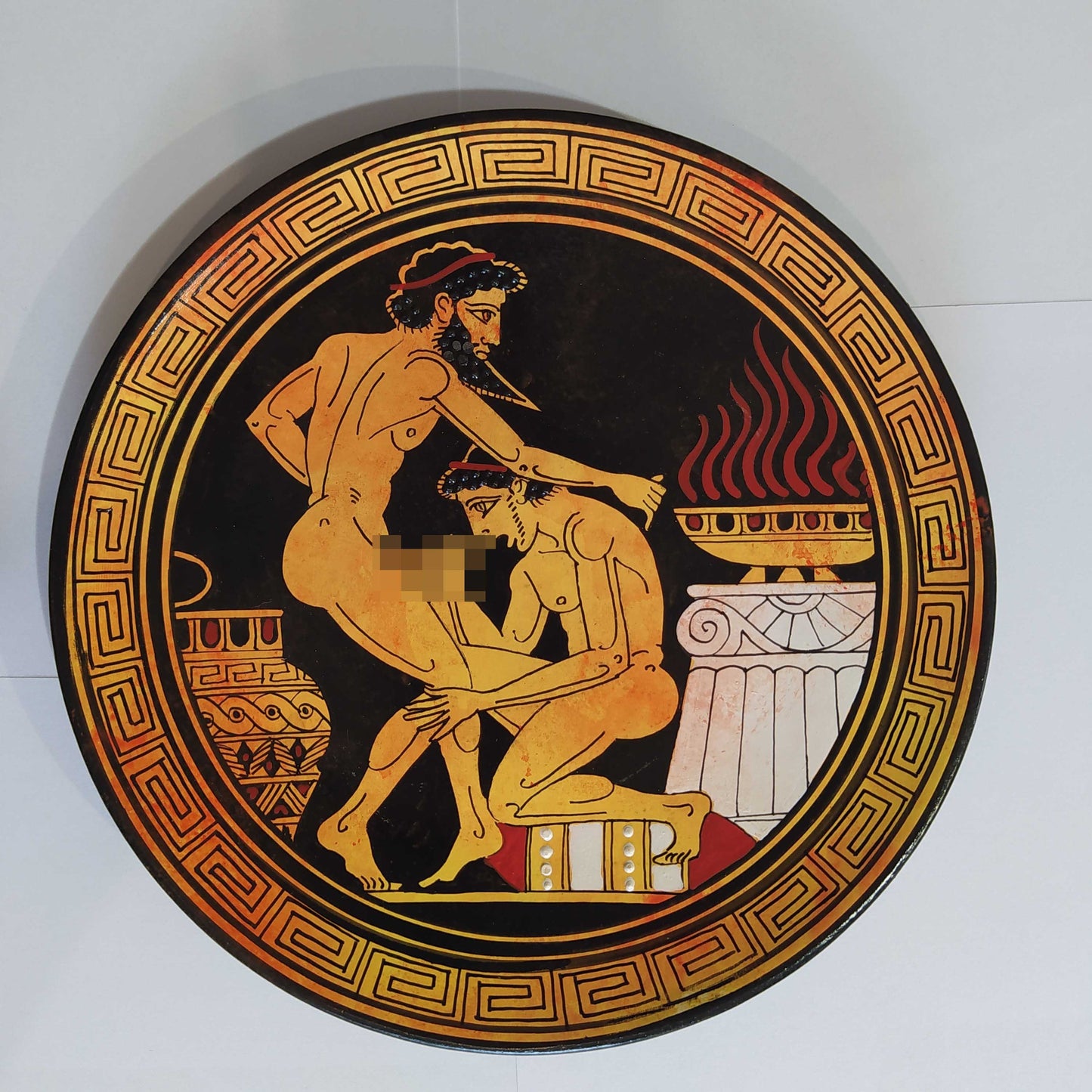 Homoerotic Scene between Two Males - Athens, 450 BC - You know it's love when all you want is that person to be happy - Handmade in Greece