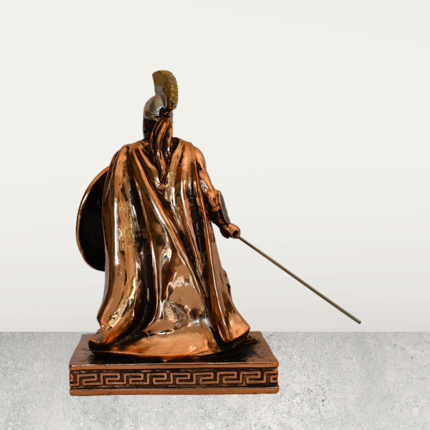 Leonidas - King of Sparta from the Agiad dynasty (r.488-480), killed in action in the battle of Thermopylae - Copper Plated Alabaster