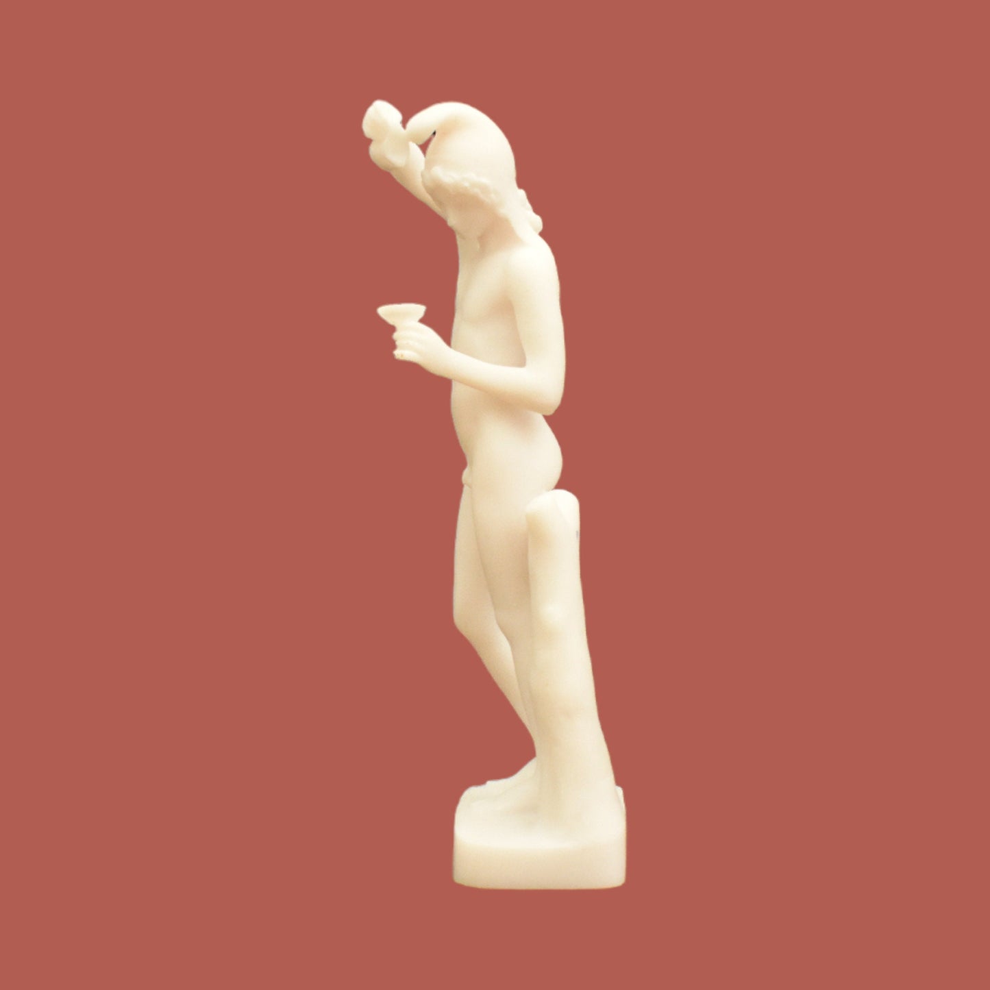 Ganymedes - The most beautiful of mortals - Abducted by the gods to serve as Zeus's cup-bearer in Olympus - Alabaster statue sculpture