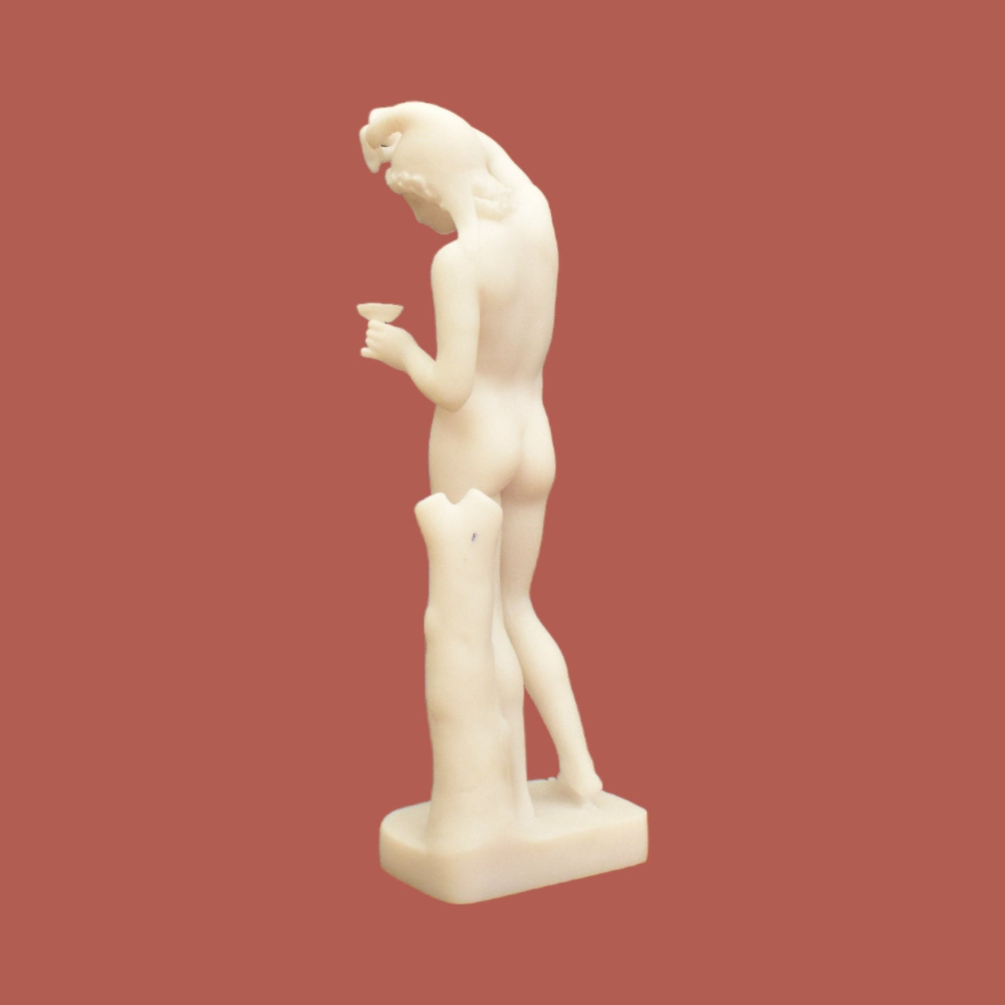 Ganymedes - The most beautiful of mortals - Abducted by the gods to serve as Zeus's cup-bearer in Olympus - Alabaster statue sculpture