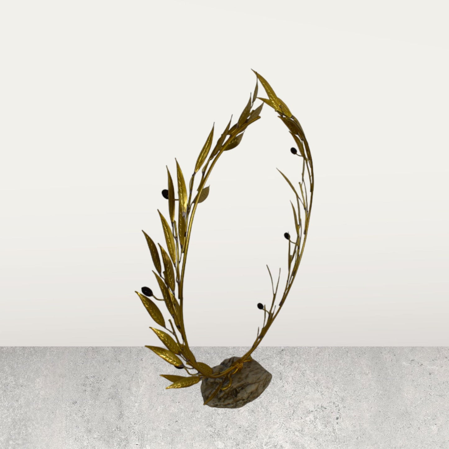 Kotinos - Olive Wreath - Prize for the Winner at the Ancient Olympic Games - Handmade - pure bronze statue