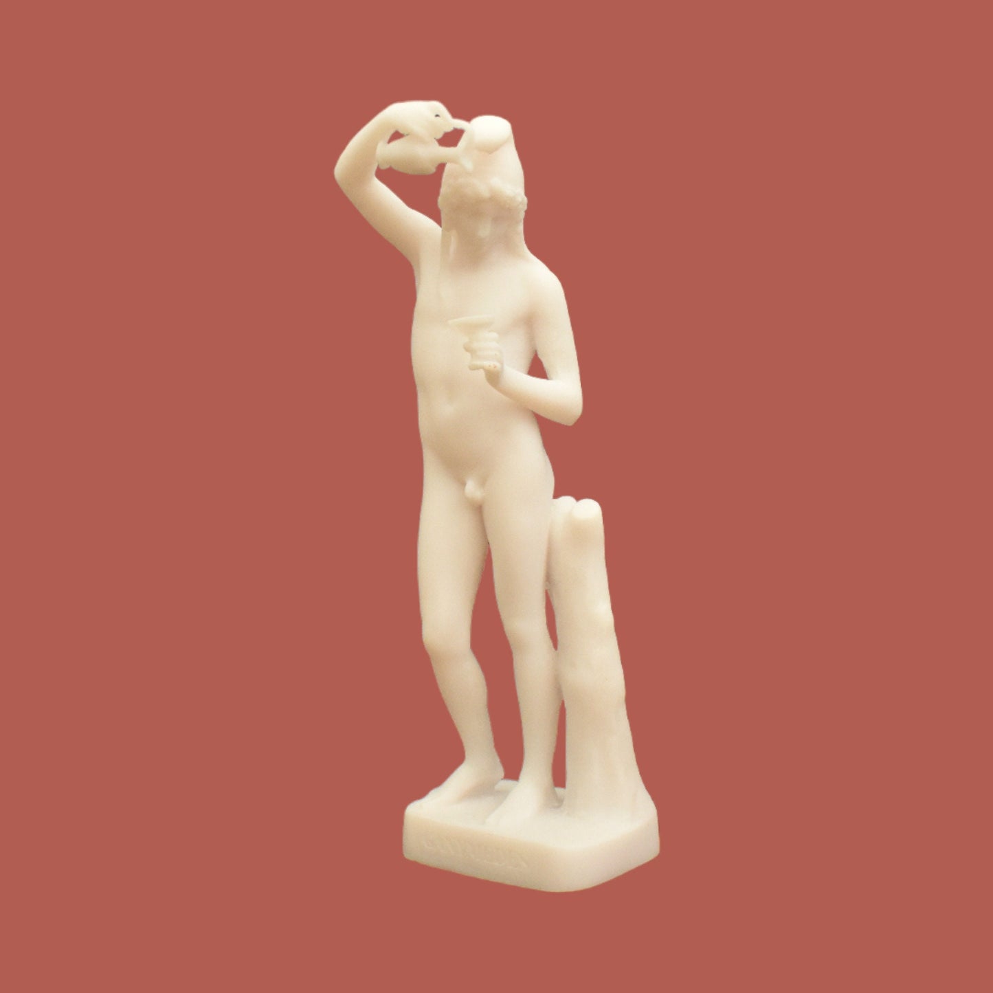 Ganymedes - The most beautiful of mortals - Abducted by the gods to serve as Zeus's cup-bearer in Olympus - Alabaster statue sculpture