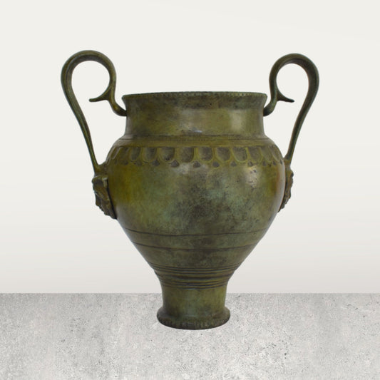 Ancient Greek Vessel - Museum Replica - pure Bronze Sculpture