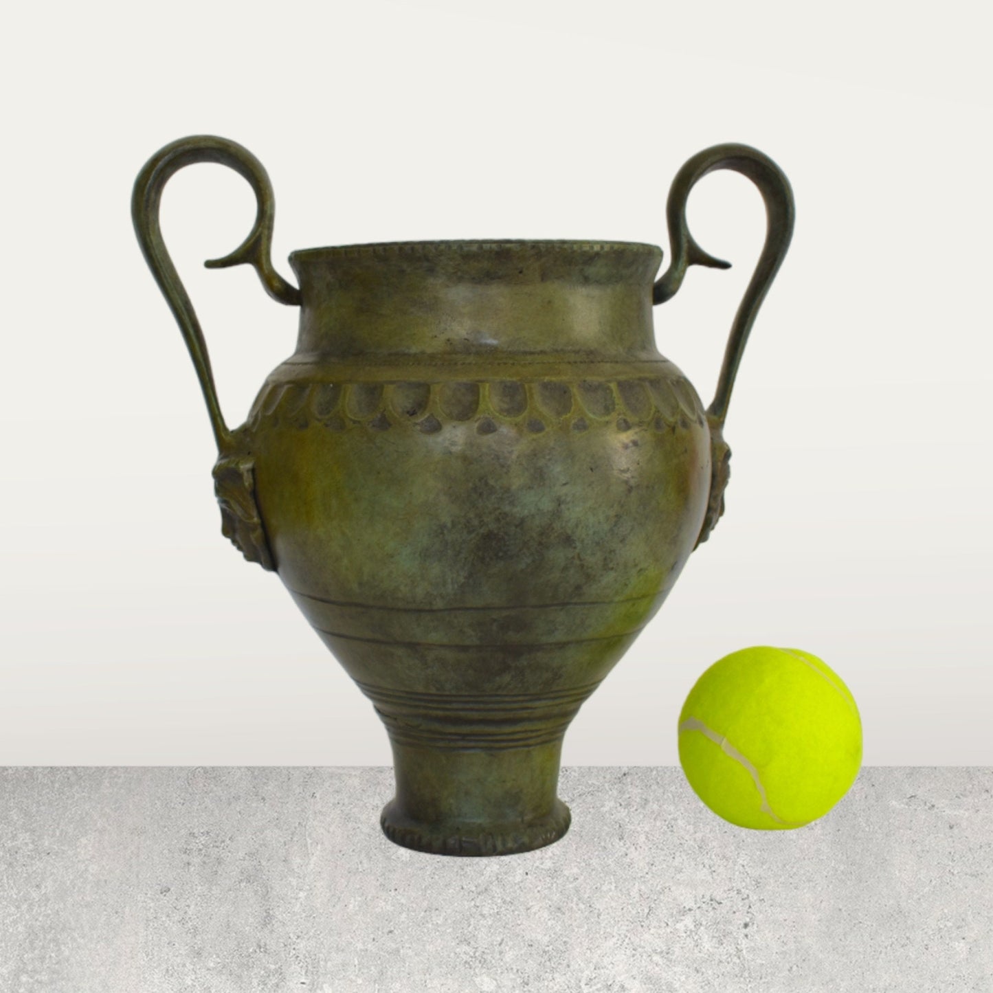 Ancient Greek Vessel - Museum Replica - pure Bronze Sculpture