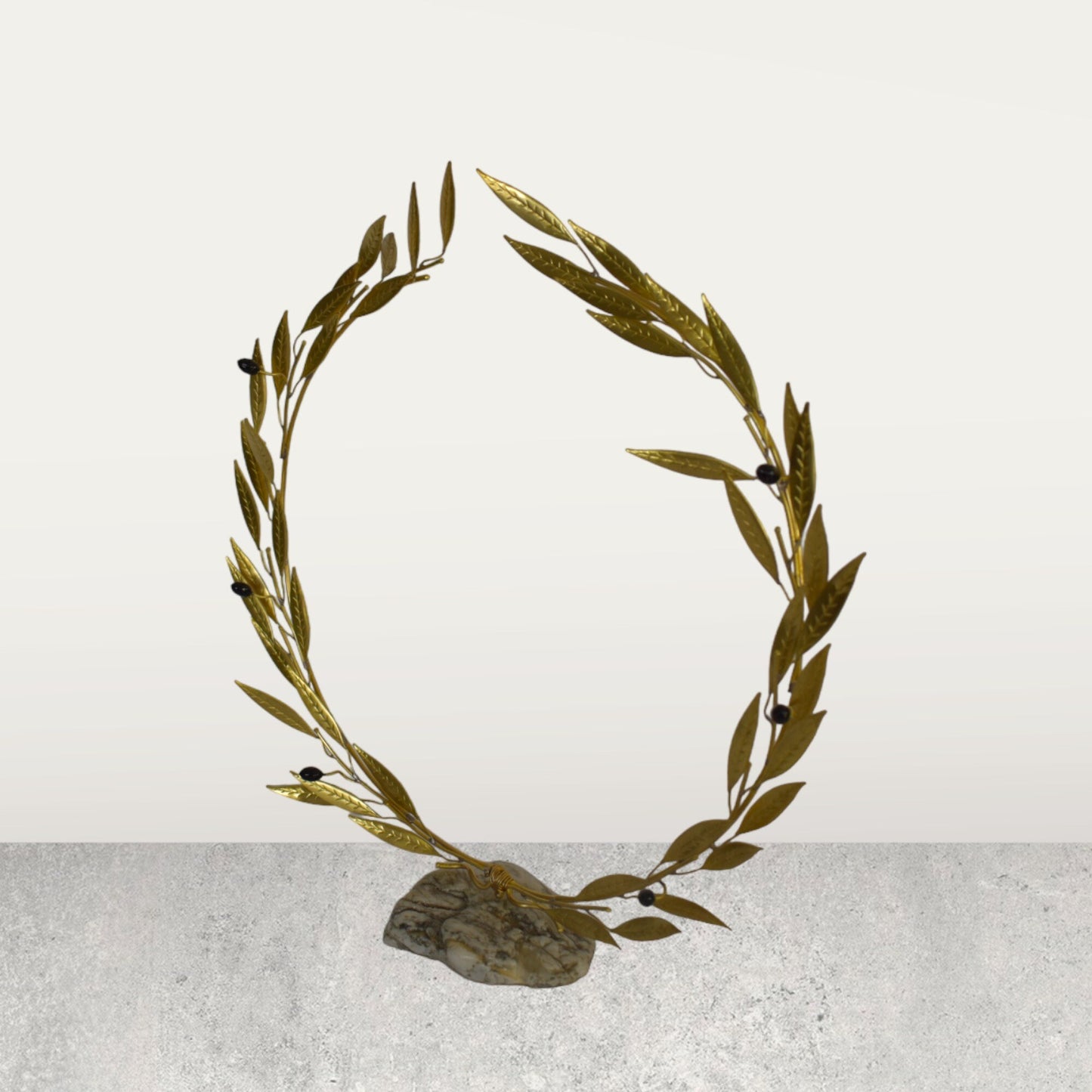 Kotinos - Olive Wreath - Prize for the Winner at the Ancient Olympic Games - Handmade - pure bronze statue