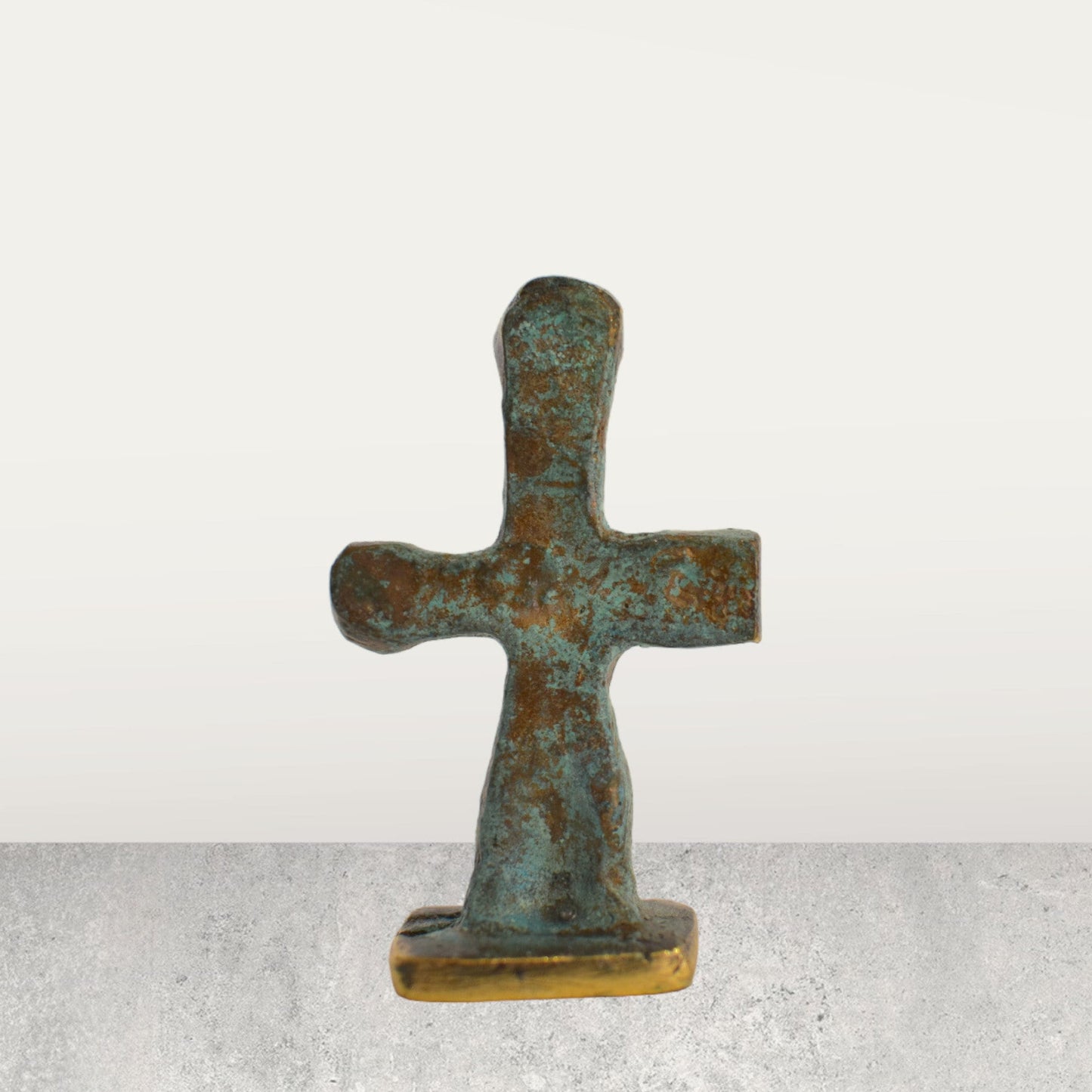 Idol of Pomos - Chalcolithic cruciform figurine - 3000 BC - Cyprus Museum, Nicosia - Reproduction - pure Bronze Sculpture