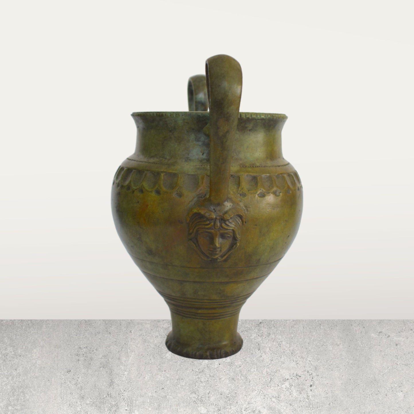 Ancient Greek Vessel - Museum Replica - pure Bronze Sculpture