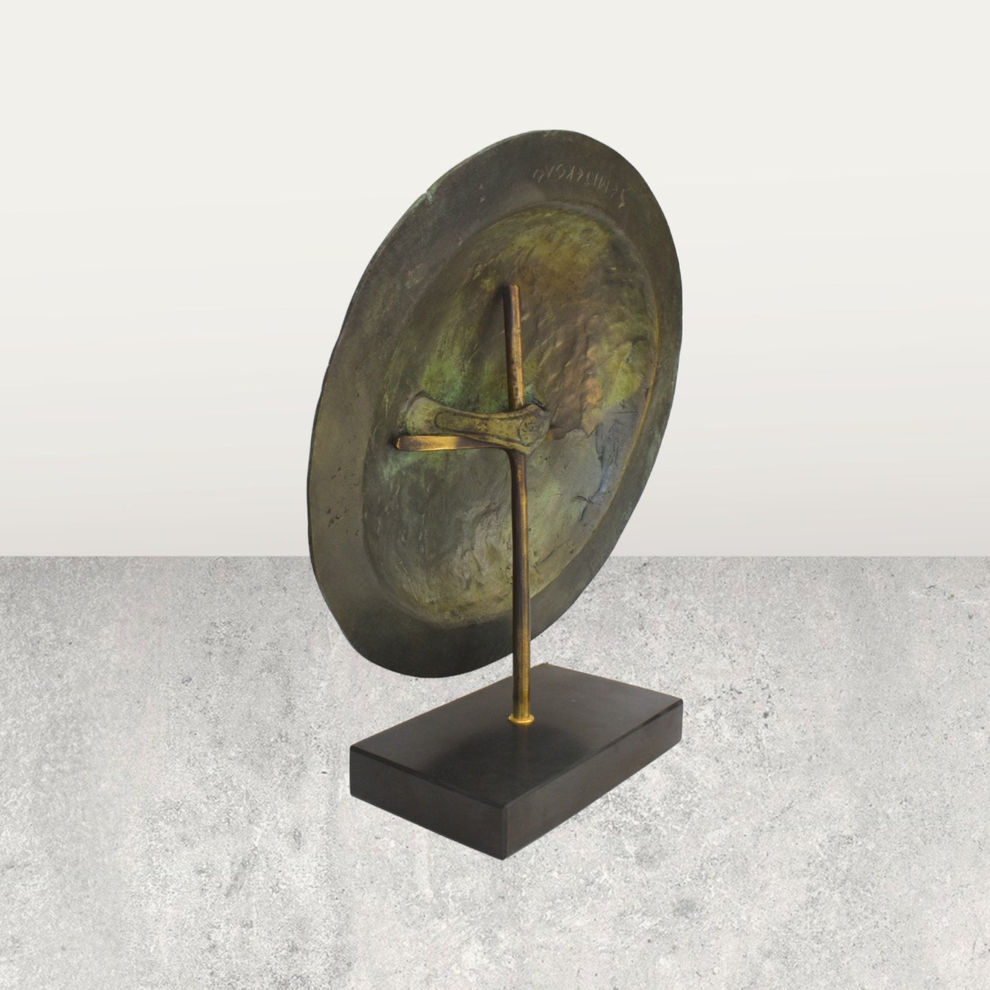 Ancient Greek Macedonian Shield - Vergina Sun - Represents the totality of all four elements, Water, Earth, Fire, and Air - Bronze