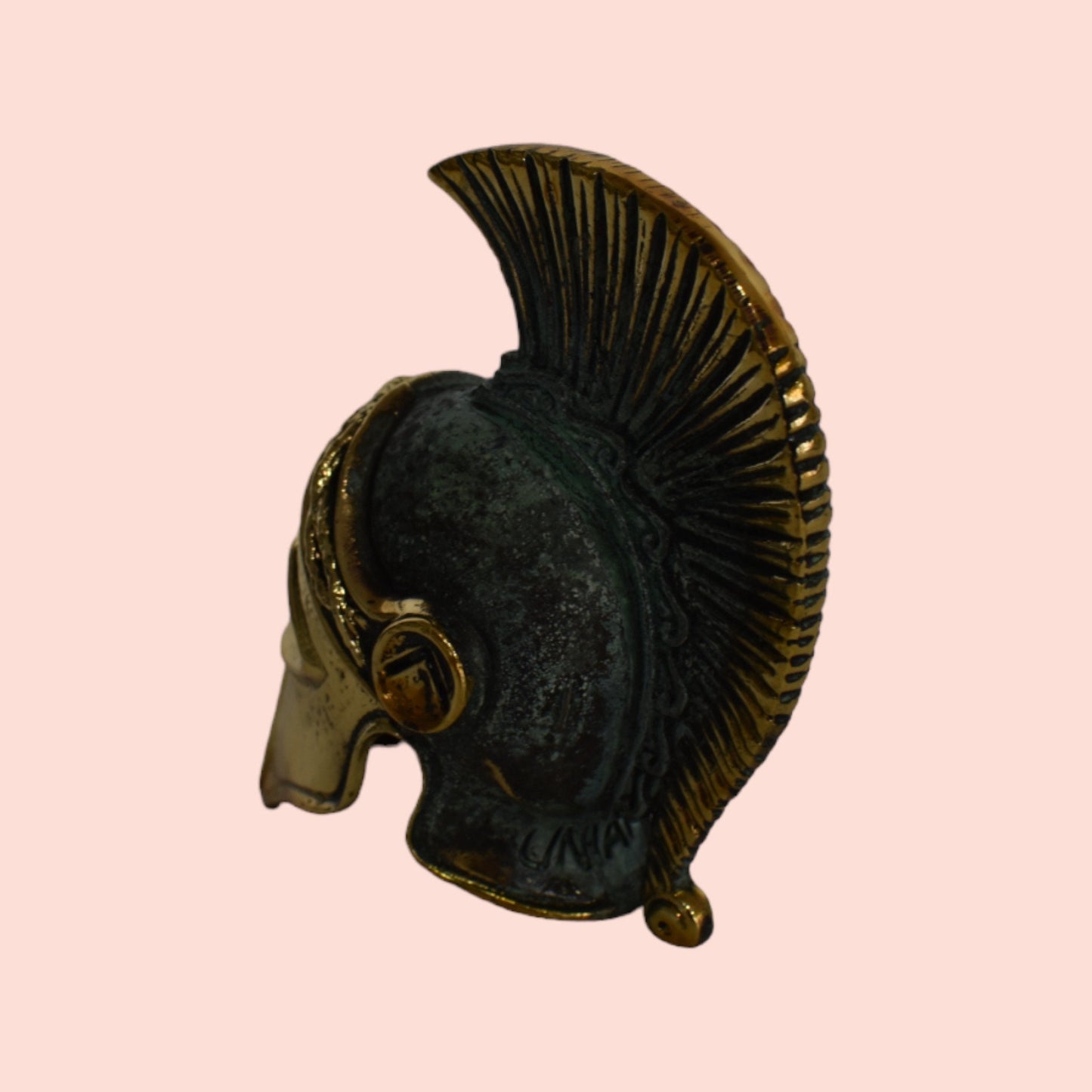 Ancient Greek Spartan Corinthian Helmet - Associated with the great heroes of Ancient Greece - pure bronze statue