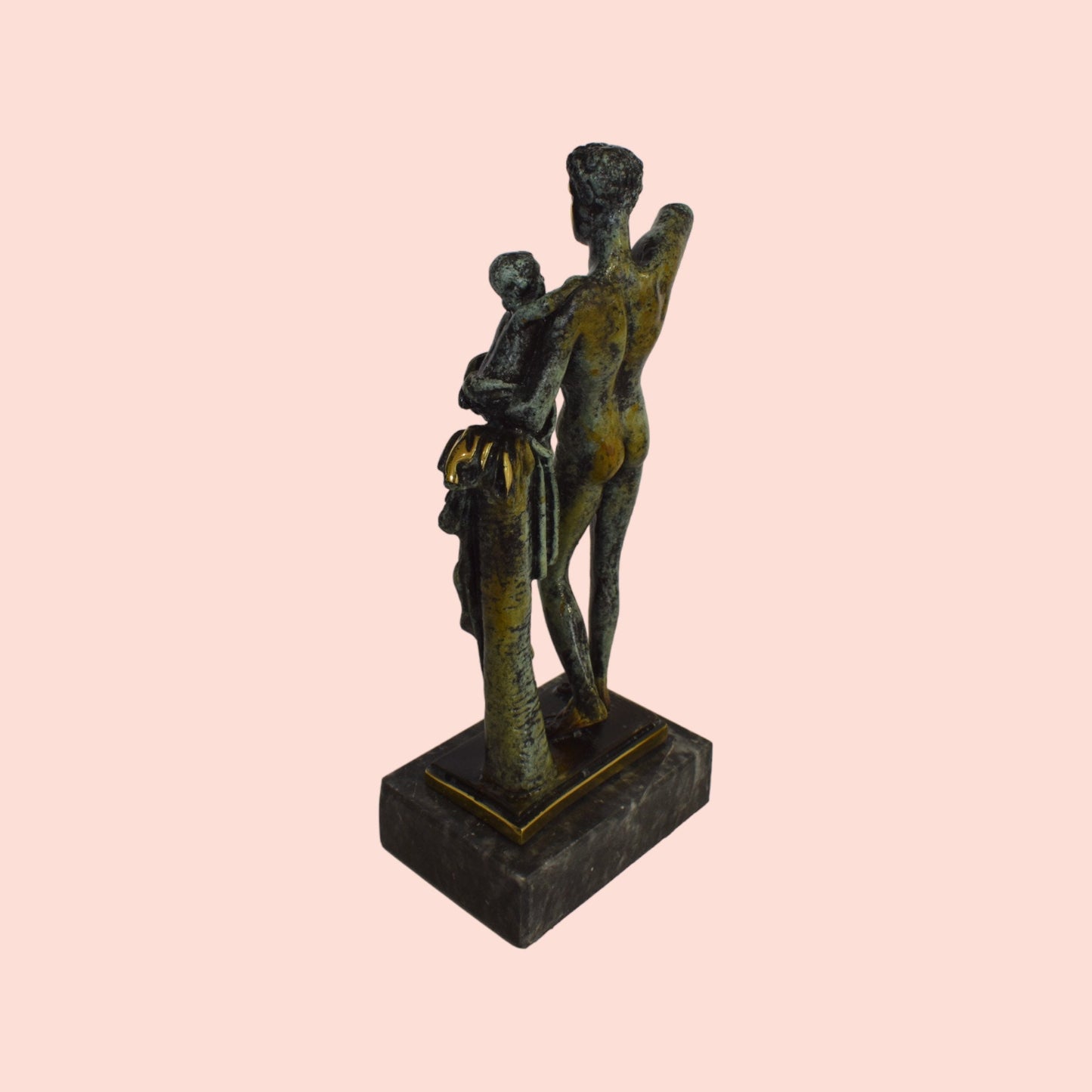 Hermes and the Infant Dionysus of Praxiteles - 400 BC - One of the most magnificent Art Pieces of the Ancient World - pure bronze statue