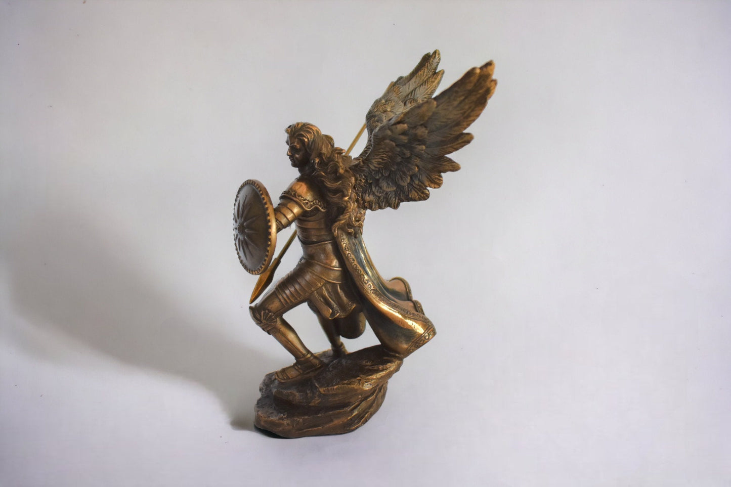 Archangel Raphael - Patron of Doctors, Sick, Travelers, Couples - Help, Guidance - Miniature - Cold Cast Bronze Resin