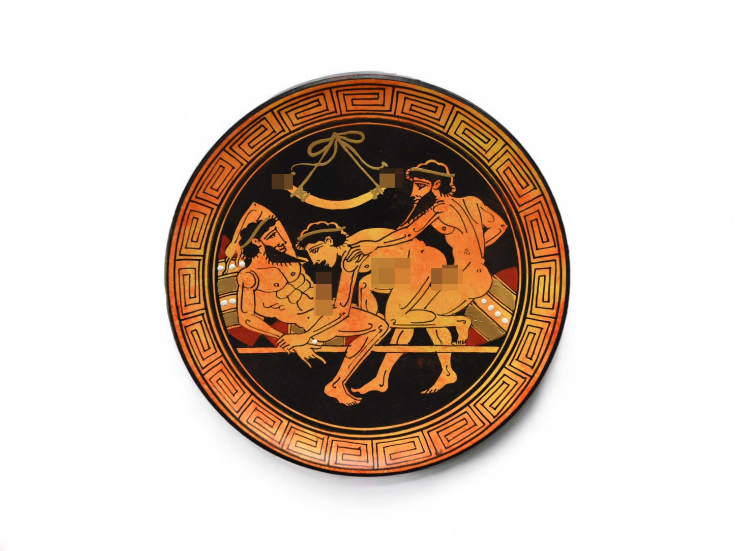 Homoerotic Scene between Two Males - Athens, 450 BC - In real love, you want the other person's good - Ceramic - Handmade in Greece