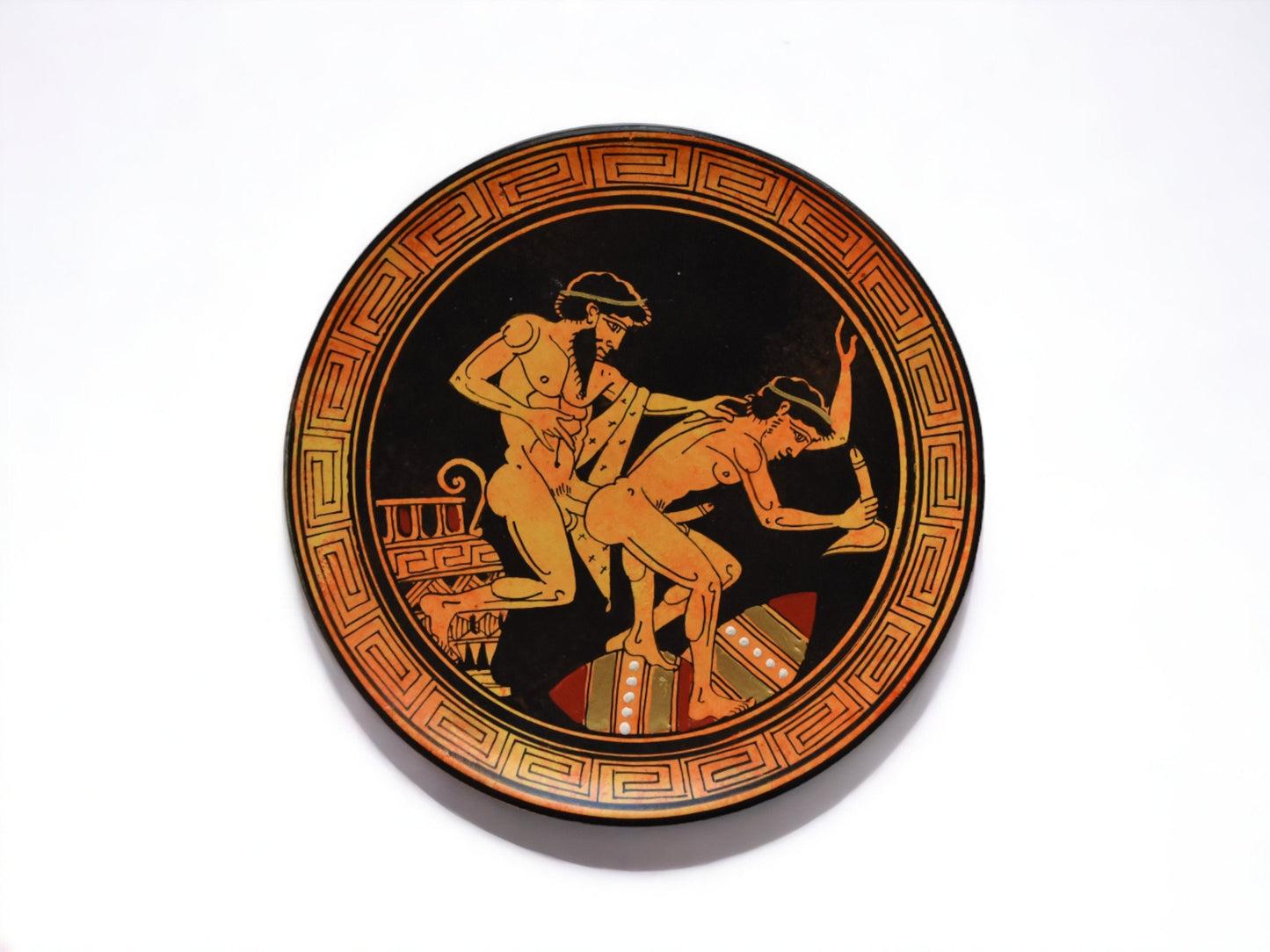 Homoerotic Scene between Two Males - Athens, 450 BC - you must love yourself before you can love anybody else - Ceramic - Handmade