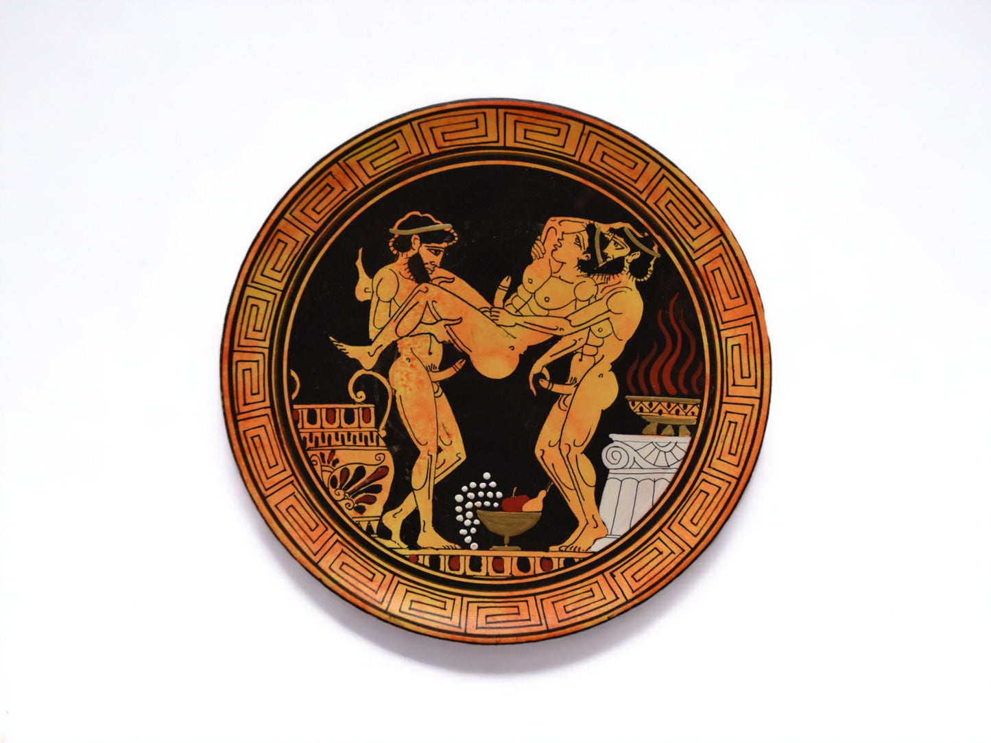 Homoerotic Scene between Two Males - Athens, 450 BC - Have enough courage to trust love one more time and always one more time - Handmade