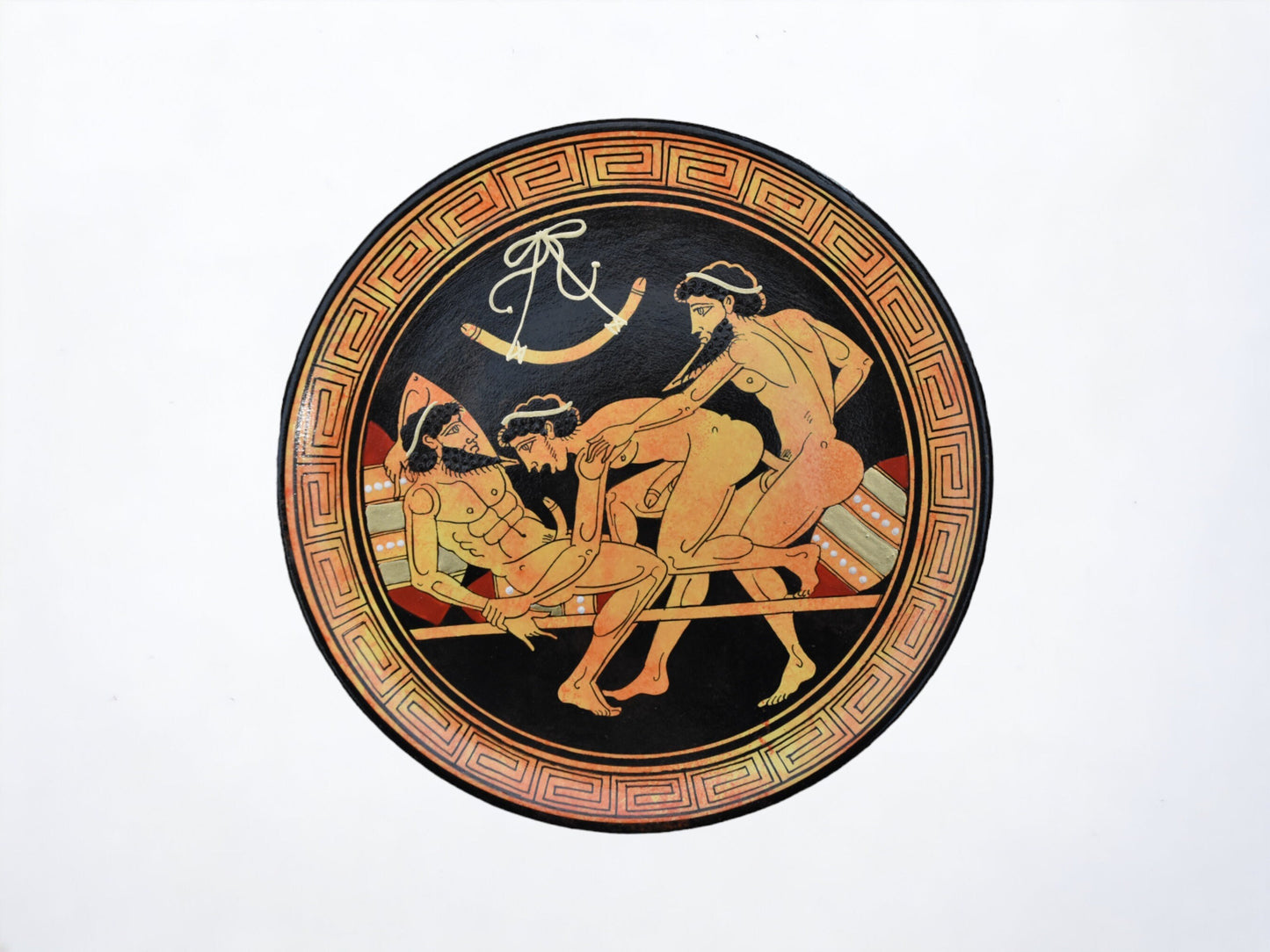Homoerotic Scene between Three Males - Athens,450 BC - Love isn’t something you find. Love is something that finds you - Handmade in Greece
