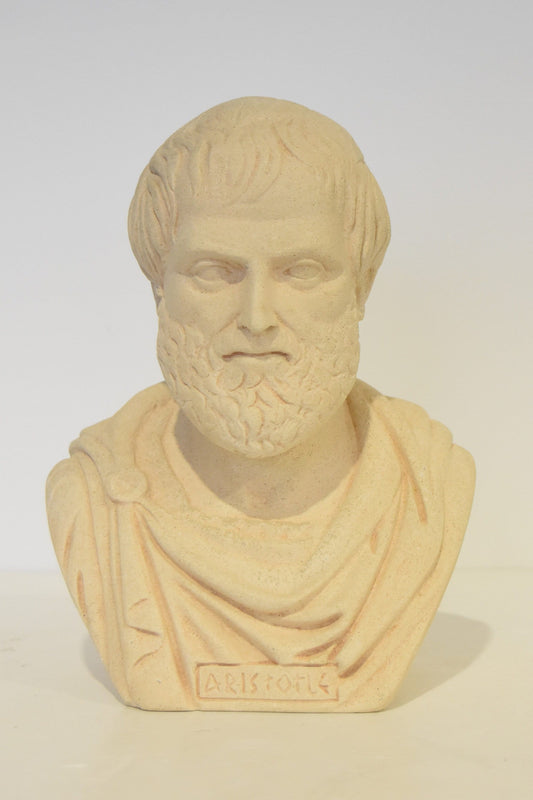 Aristotle - Ancient Greek Philoshopher and Polymath - Museum Reproduction - Head Bust - Casting Stone