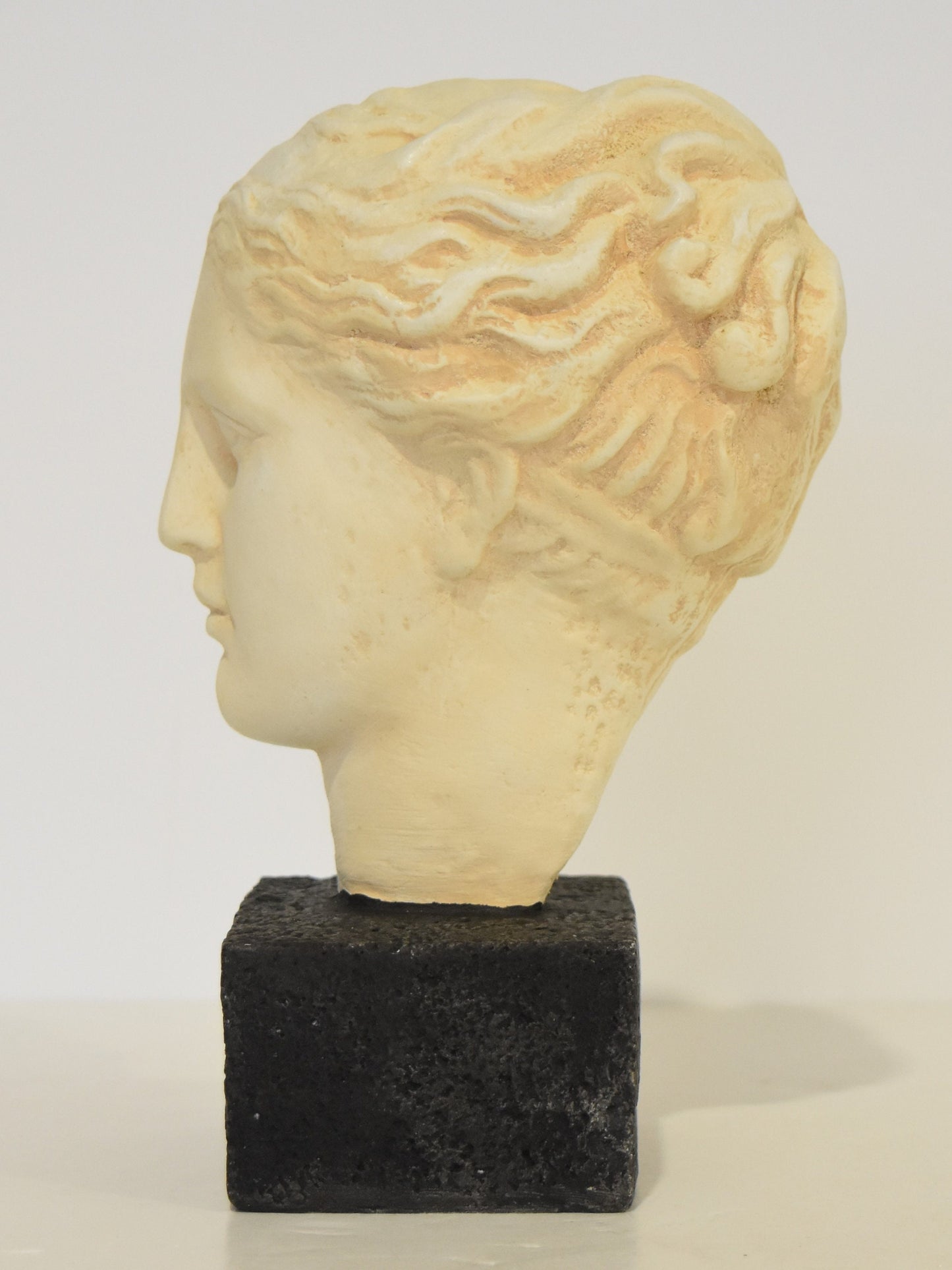 Hygieia - Greek Goddess of Health, Cleanliness and Hygiene - Museum Reproduction - Head Bust - Casting Stone