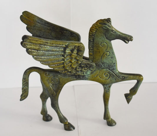 Pegasus - the Mythical Winged Horse - Symbol of Divine and Inspiration- Bellerophon and Perseus - Pure Bronze Sculpture