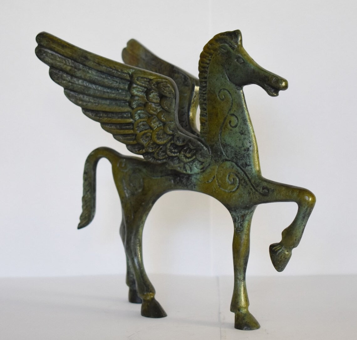 Pegasus - the Mythical Winged Horse - Symbol of Divine and Inspiration- Bellerophon and Perseus - Pure Bronze Sculpture