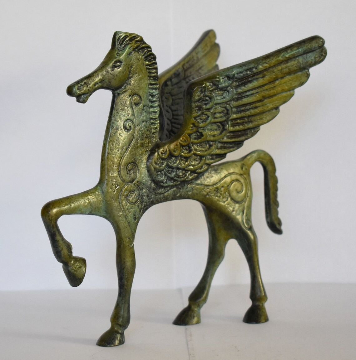 Pegasus - the Mythical Winged Horse - Symbol of Divine and Inspiration- Bellerophon and Perseus - Pure Bronze Sculpture