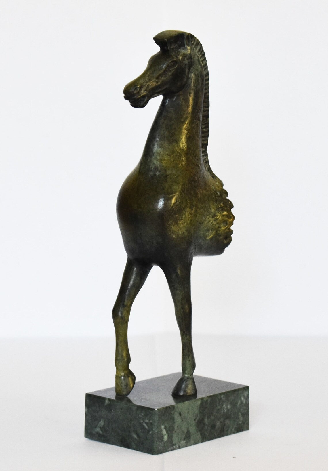 Ancient Greek Horse - Acropolis Museum - Replica - Symbol of Wealth and Prosperity - Pure Bronze Sculpture