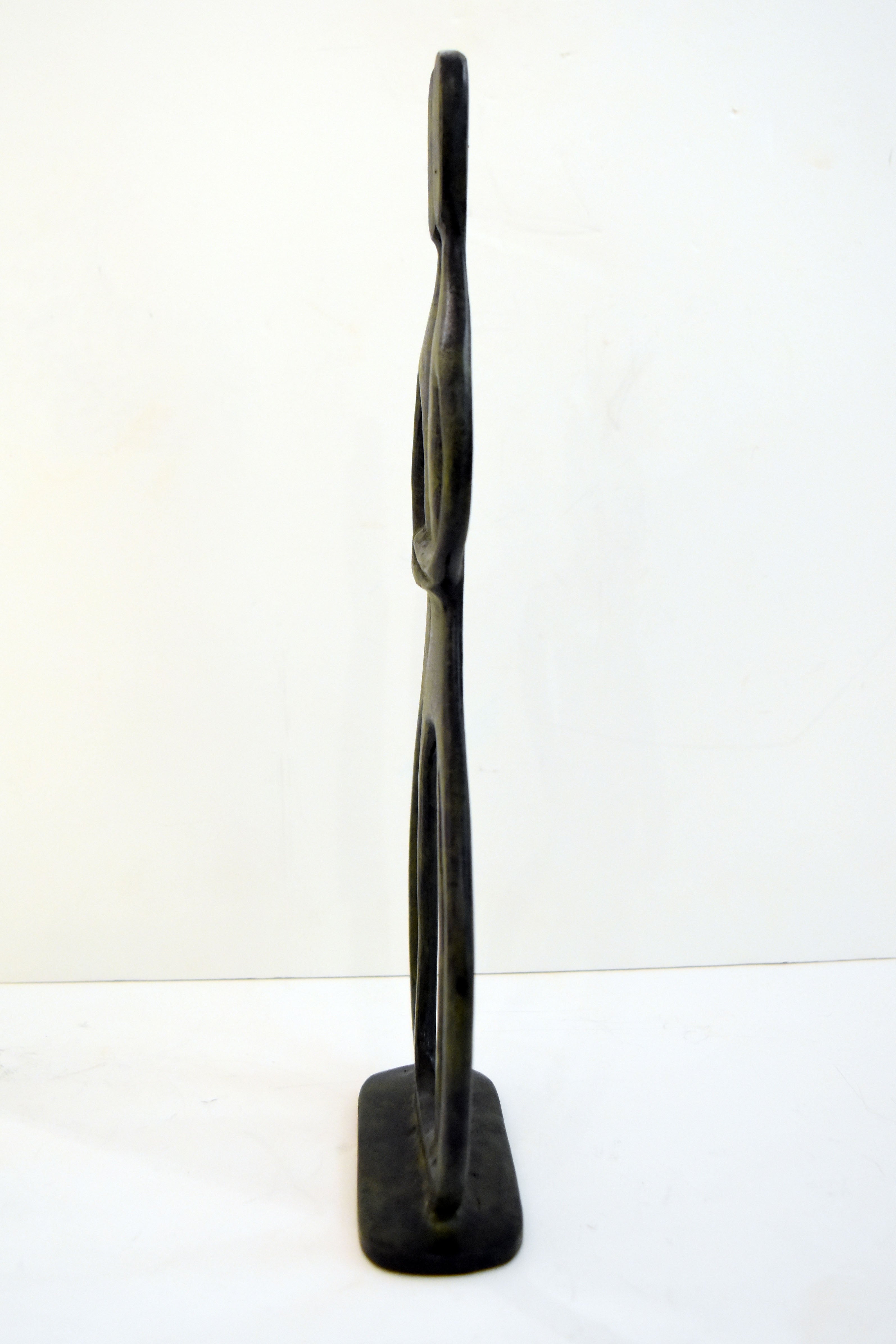 Cycladic Couple - Embrace each other - Inloved - Devotion - pure bronze  statue