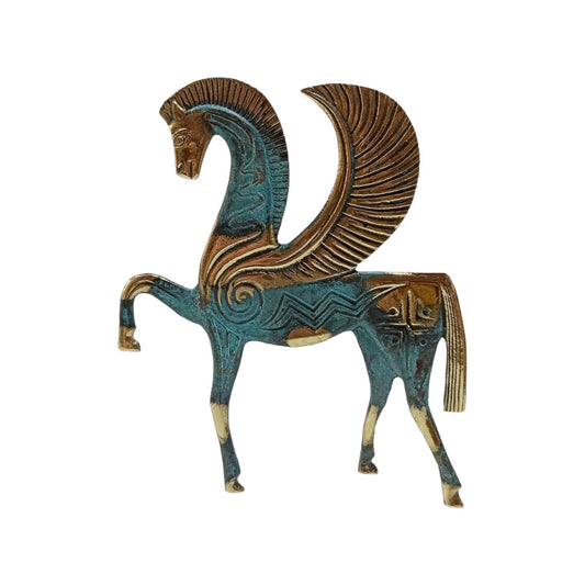 Pegasus - the Mythical Winged Horse - Symbol of Divine and Inspiration- Bellerophon and Perseus - pure Bronze Sculpture