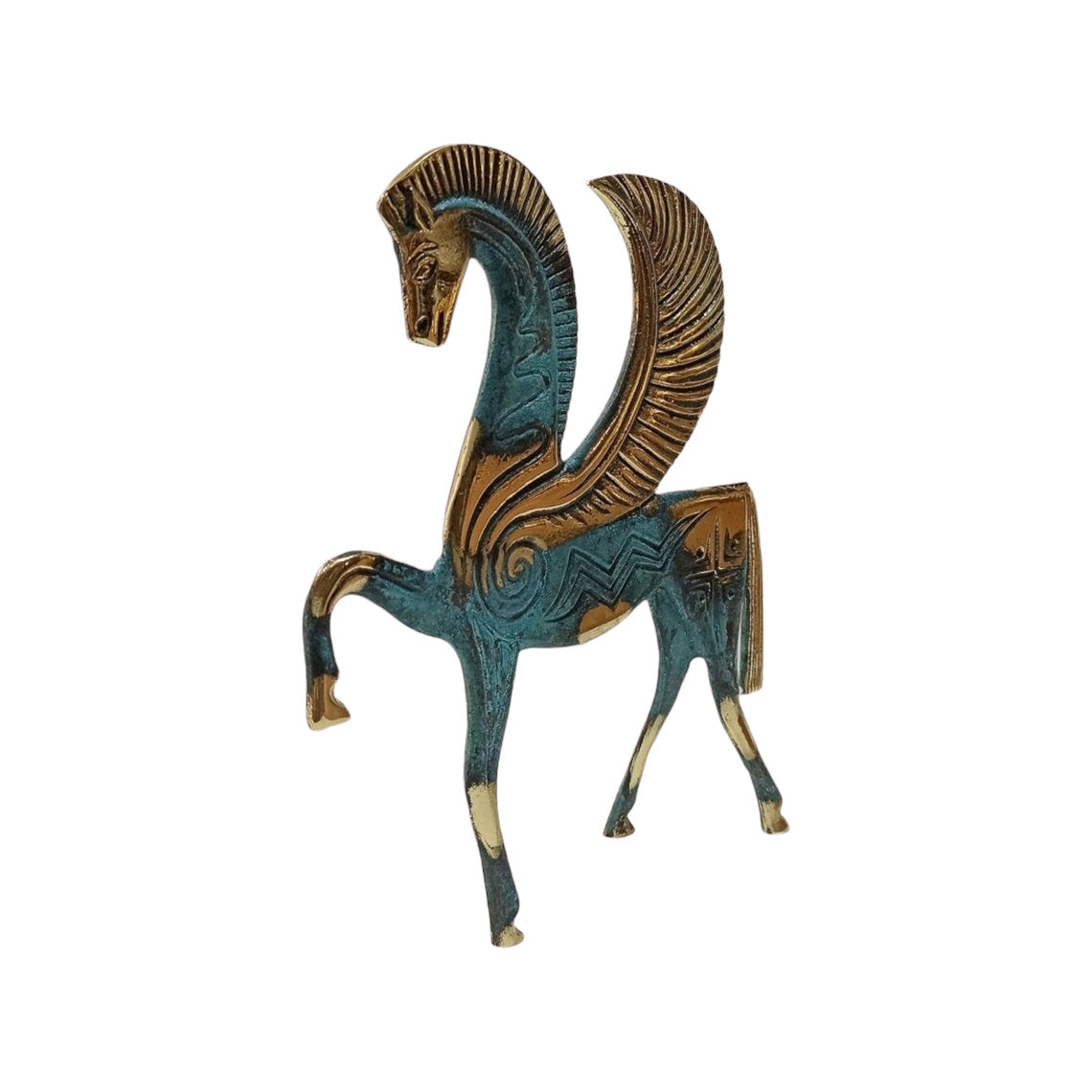 Pegasus - the Mythical Winged Horse - Symbol of Divine and Inspiration- Bellerophon and Perseus - pure Bronze Sculpture