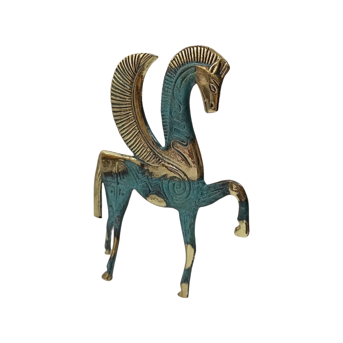 Pegasus - the Mythical Winged Horse - Symbol of Divine and Inspiration- Bellerophon and Perseus - pure Bronze Sculpture