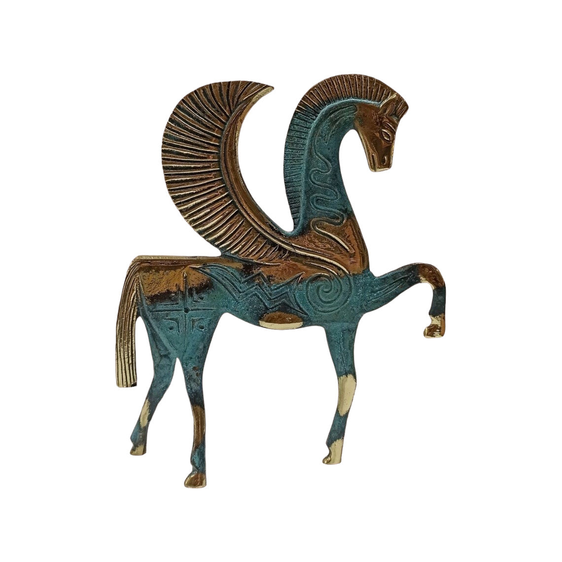 Pegasus - the Mythical Winged Horse - Symbol of Divine and Inspiration- Bellerophon and Perseus - pure Bronze Sculpture