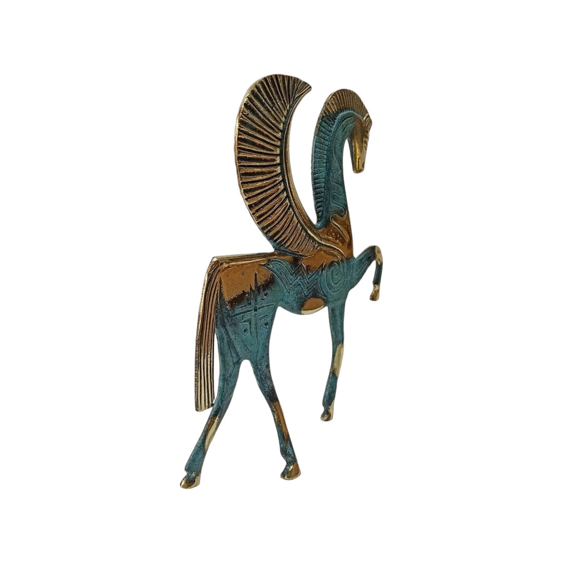 Pegasus - the Mythical Winged Horse - Symbol of Divine and Inspiration- Bellerophon and Perseus - pure Bronze Sculpture