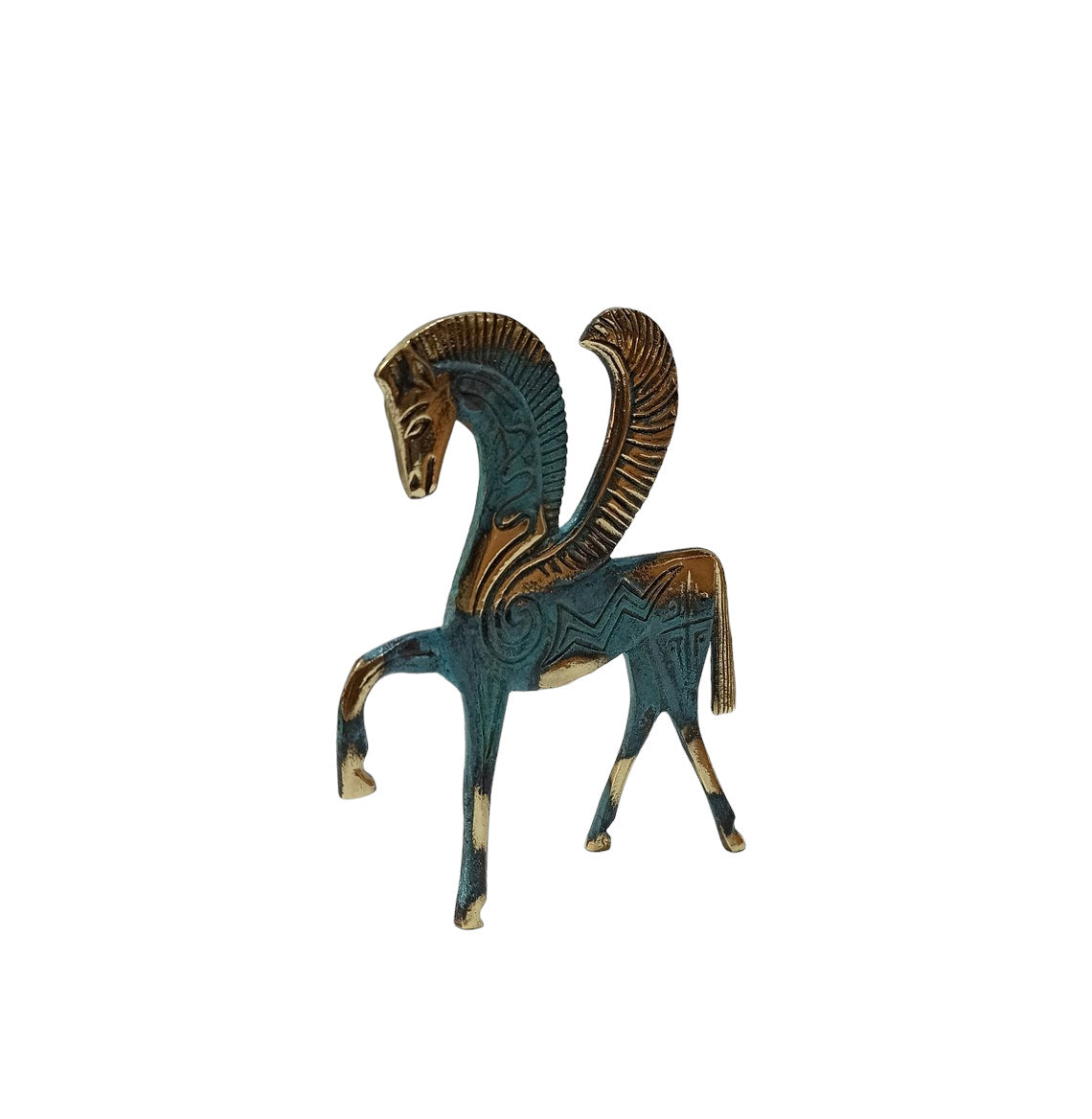 Pegasus - the Mythical Winged Horse - Symbol of Divine and Inspiration- Bellerophon and Perseus - pure Bronze Sculpture