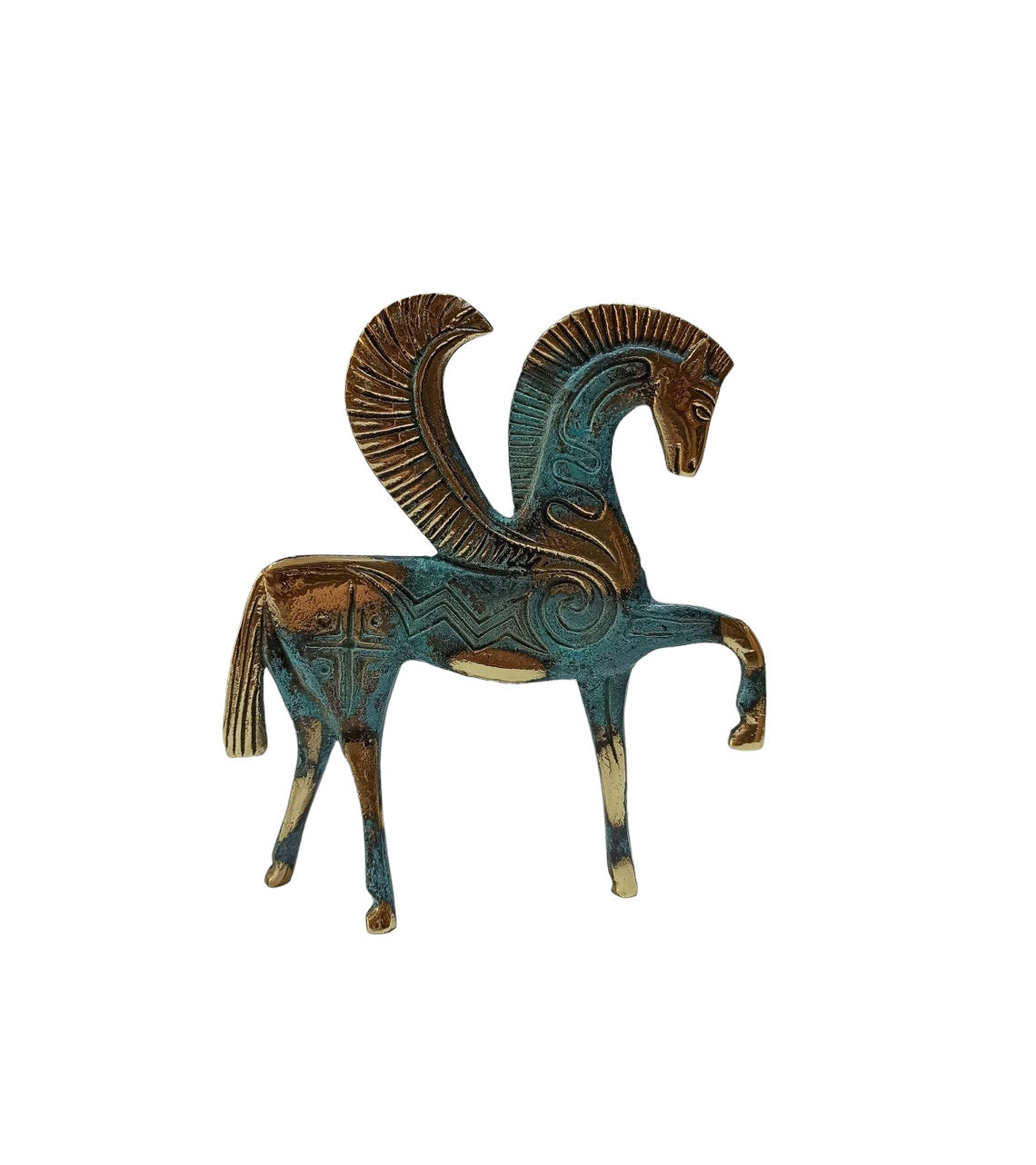 Pegasus - the Mythical Winged Horse - Symbol of Divine and Inspiration- Bellerophon and Perseus - pure Bronze Sculpture