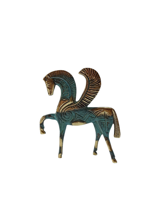 Pegasus - the Mythical Winged Horse - Symbol of Divine and Inspiration- Bellerophon and Perseus - pure Bronze Sculpture