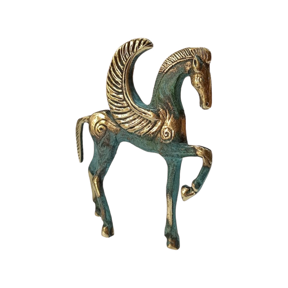 Pegasus - the Mythical Winged Horse - Symbol of Divine and Inspiration- Bellerophon and Perseus - pure Bronze Sculpture