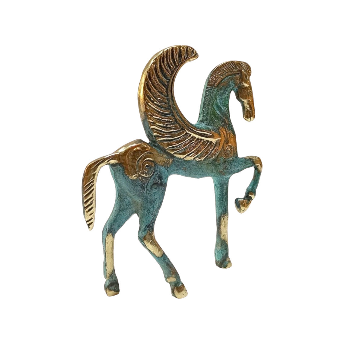 Pegasus - the Mythical Winged Horse - Symbol of Divine and Inspiration- Bellerophon and Perseus - pure Bronze Sculpture