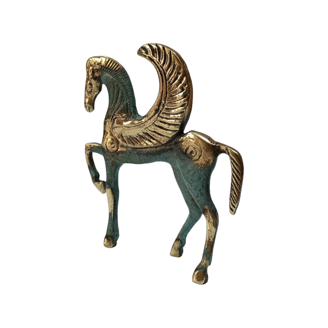 Pegasus - the Mythical Winged Horse - Symbol of Divine and Inspiration- Bellerophon and Perseus - pure Bronze Sculpture