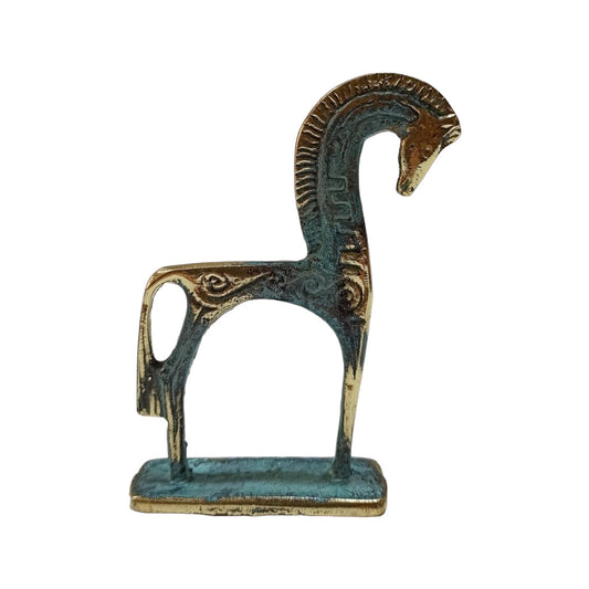 Ancient Greek Horse - Athens, Attica - 500 BC - pure Bronze Sculpture - Symbol of Wealth and Prosperity