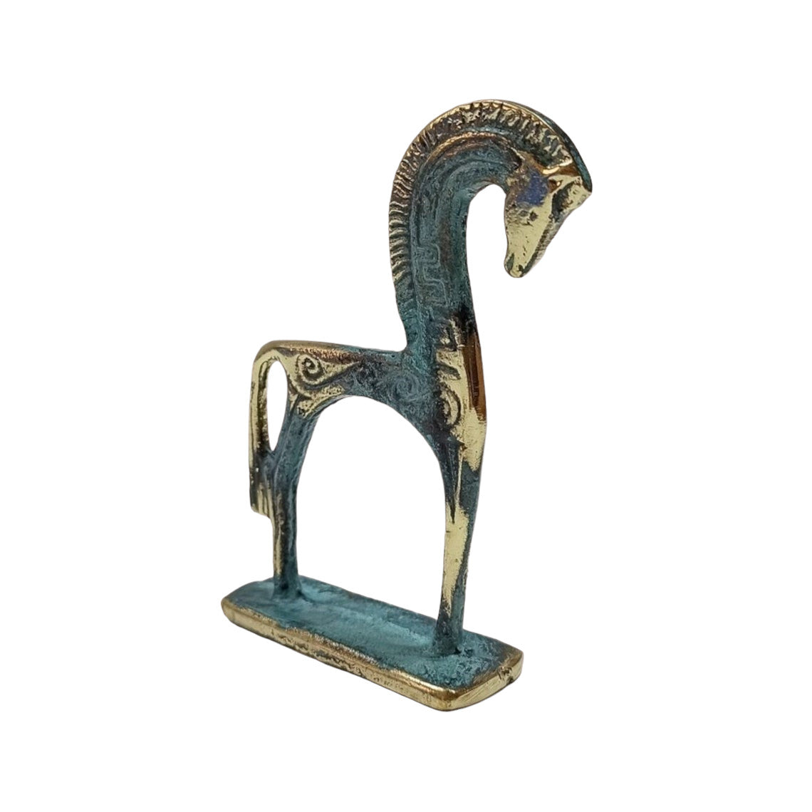 Ancient Greek Horse - Athens, Attica - 500 BC - pure Bronze Sculpture - Symbol of Wealth and Prosperity