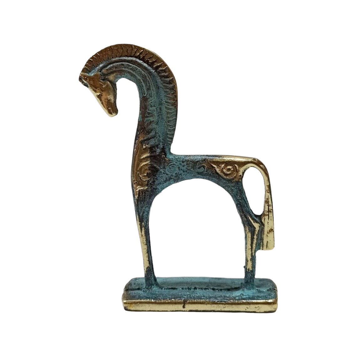 Ancient Greek Horse - Athens, Attica - 500 BC - pure Bronze Sculpture - Symbol of Wealth and Prosperity