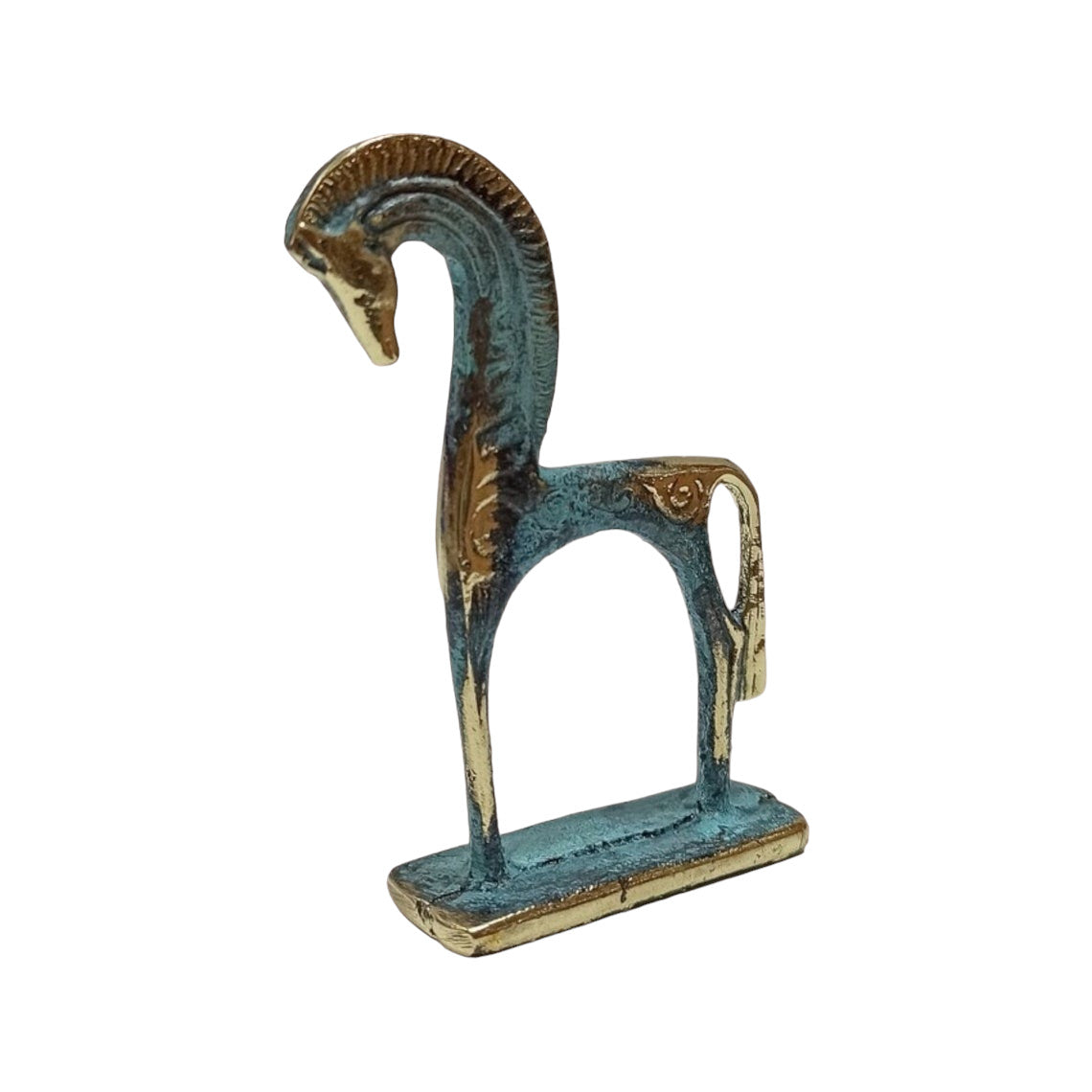 Ancient Greek Horse - Athens, Attica - 500 BC - pure Bronze Sculpture - Symbol of Wealth and Prosperity