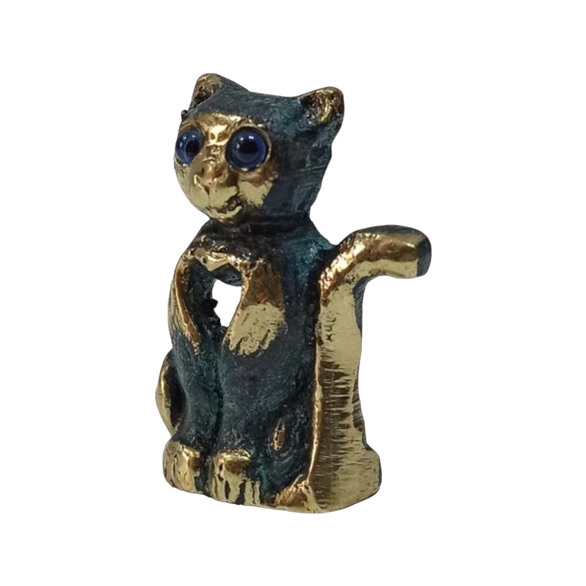 Aegean Cat - Native Greek breed, originating from the Cycladic Islands - Symbol of independence, Liberty, Hope - pure bronze statue