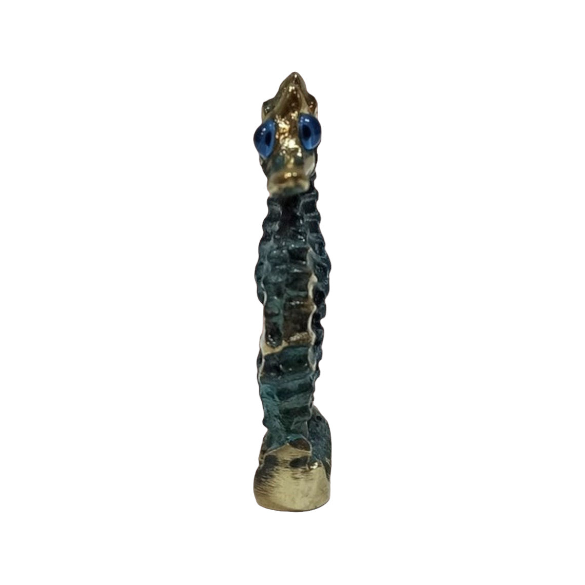 Hippocampus Seahorse Miniature - Symbol of God Poseidon Neptune - Power, Water, Helpfulness, Bravery - pure Bronze Sculpture