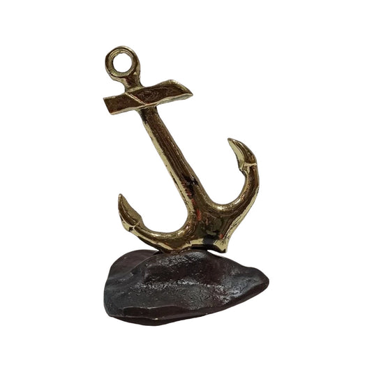 Anchor - Tool used to moor a vessel to the bottom of a sea to resist movement - Symbol of Hope, Steadfastness, Calm - pure bronze statue