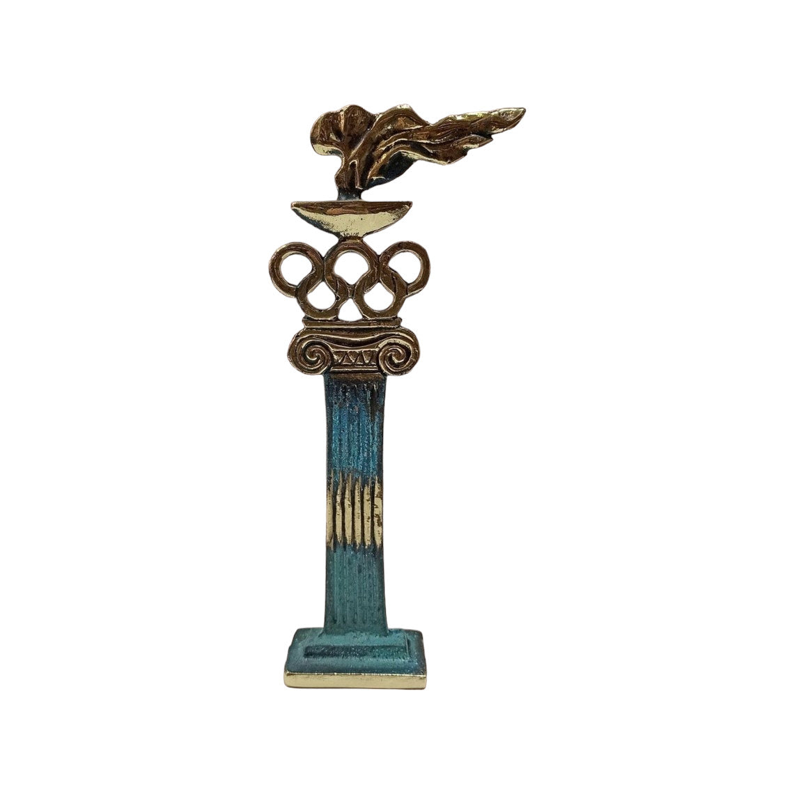 The Olympic Flame - Symbolizes the Light of Spirit, Knowledge and Life from generation to generation - Pure Bronze Sculpture