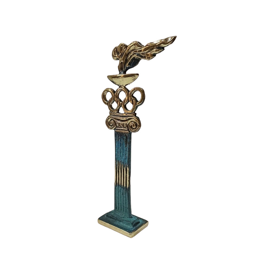 The Olympic Flame - Symbolizes the Light of Spirit, Knowledge and Life from generation to generation - Pure Bronze Sculpture