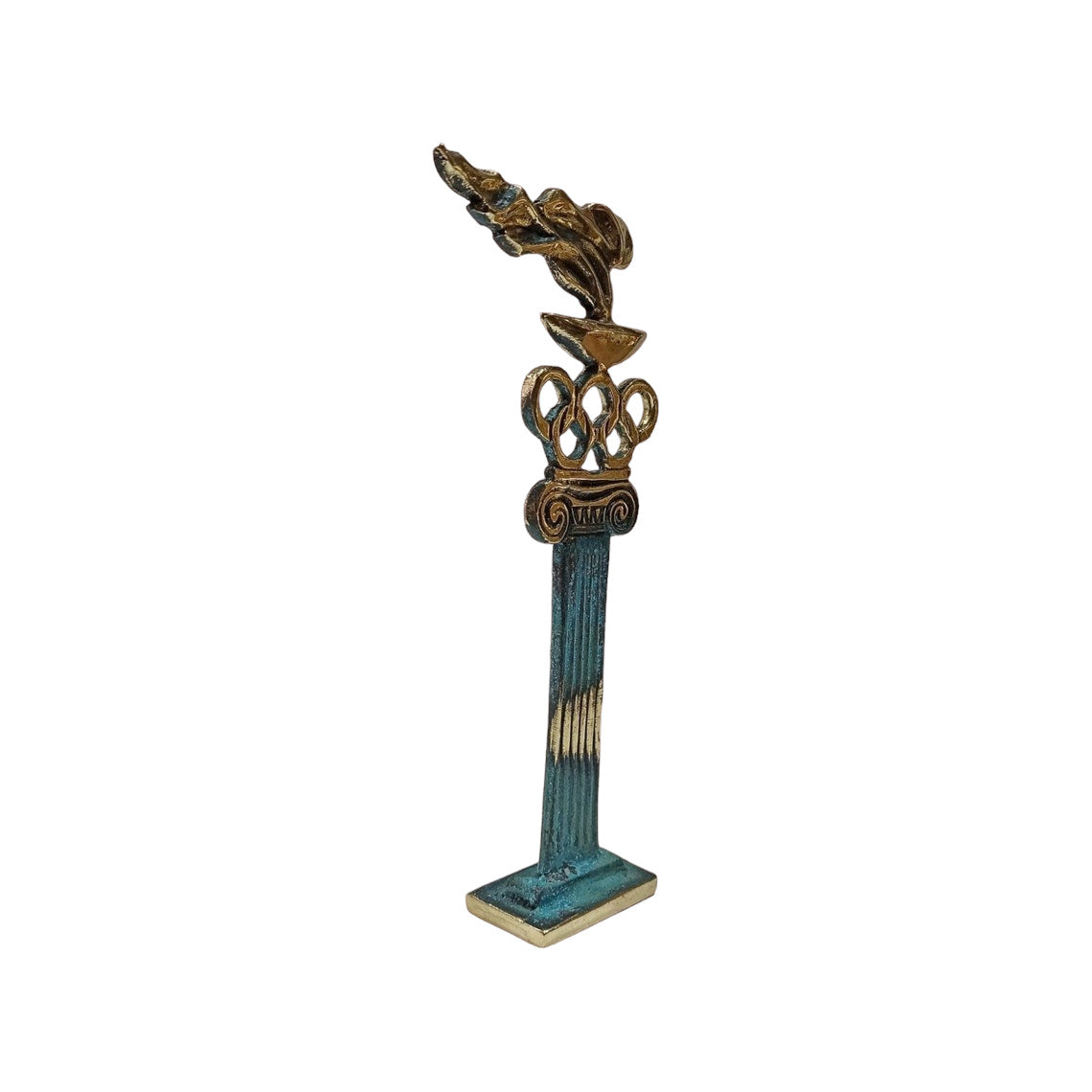 The Olympic Flame - Symbolizes the Light of Spirit, Knowledge and Life from generation to generation - Pure Bronze Sculpture