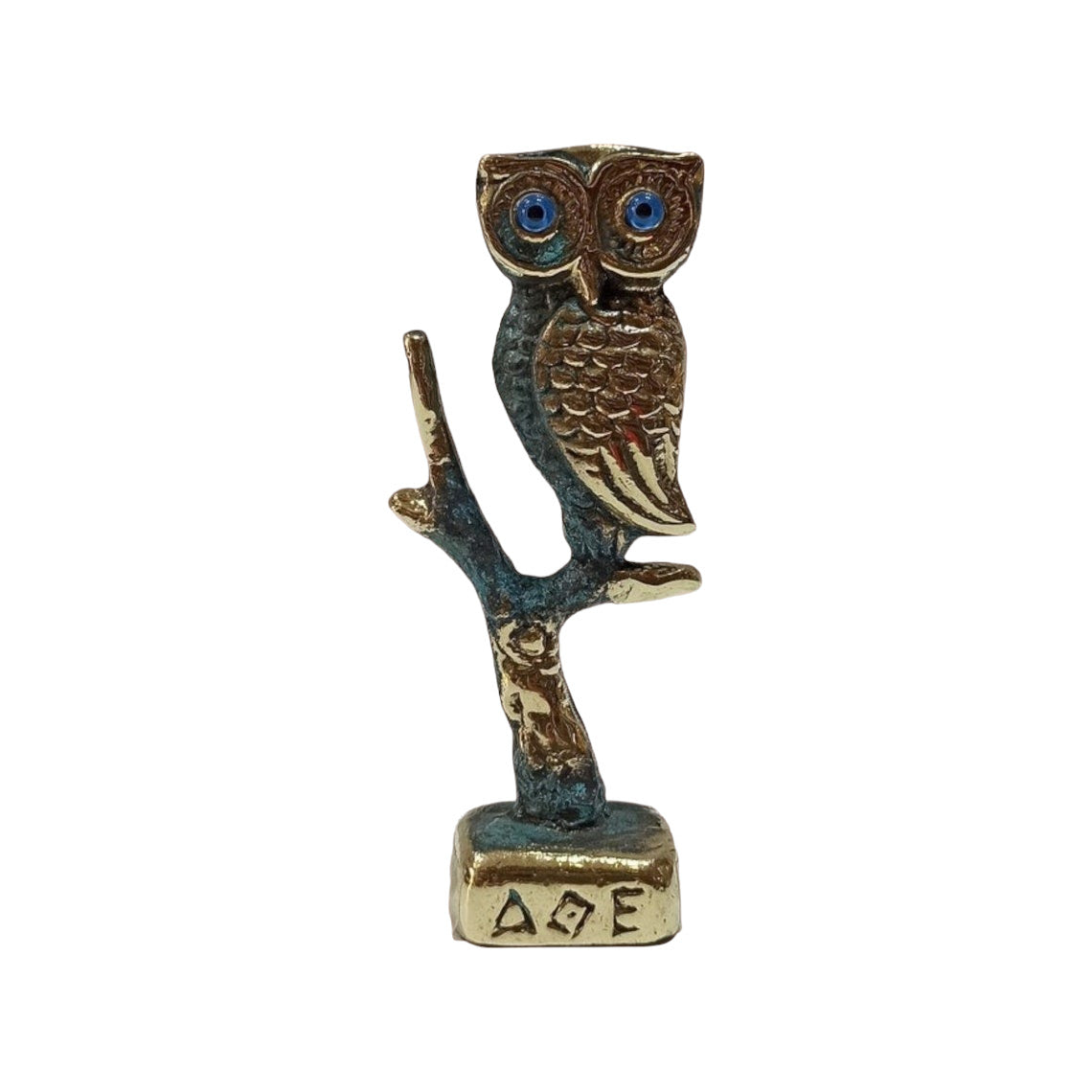 Owl of Wisdom and Intelligence - Symbol of Goddess Athena Minerva - Ancient Greece - pure bronze statue